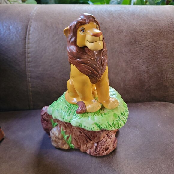 Simba The Lion King Music Box Disney The Circle of Life 1994 Schmid Box Vintage - Picture 2 of 6